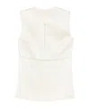 Jil Sander Cut Out Top In Neutral