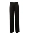 Jil Sander High Waist Wide-leg Trousers In Black