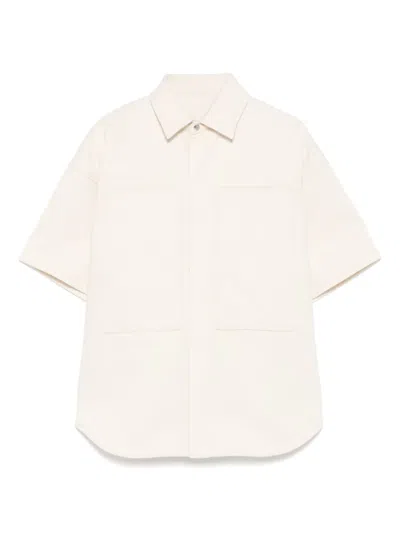 Jil Sander Twill-weave Shirt In Neutrals