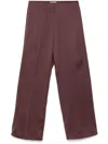 Jil Sander Twill-weave Trousers In Purple