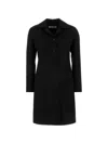Jil Sander Twill-weave Single-breasted Coat In Black