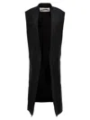 Jil Sander Gilet In Black