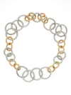 Jil Sander Two-tone Chain Necklace In Gold