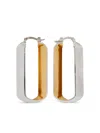 Jil Sander Two Tone Earrings In Metallic