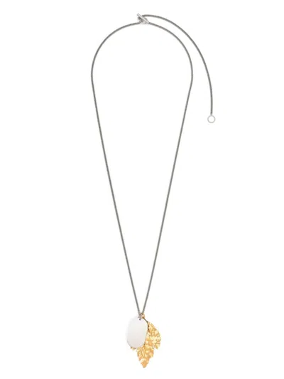 Jil Sander Two-tone Neckalce In 金色