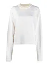 Jil Sander Two-tone Sweater In White