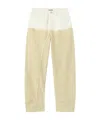 Jil Sander 69 Aw 20 Treated Trousers Almond In Nude