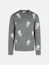 Jil Sander 'u Moonless Night' Grey Alpaca Blend Crew Neck Sweater In Gray