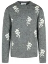 Jil Sander 'u Moonless Night' Grey Alpaca Blend Crew Neck Sweater In Gray