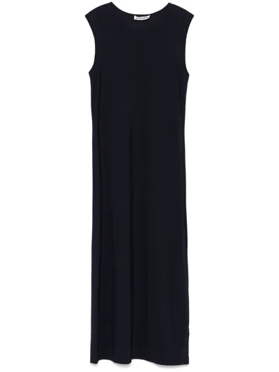 Jil Sander Under Midi Dress In Blue