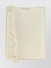 Jil Sander Unique Handle Leather Shoulder Bag In Beige
