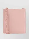 Jil Sander Unique Handle Leather Shoulder Bag In Pastel