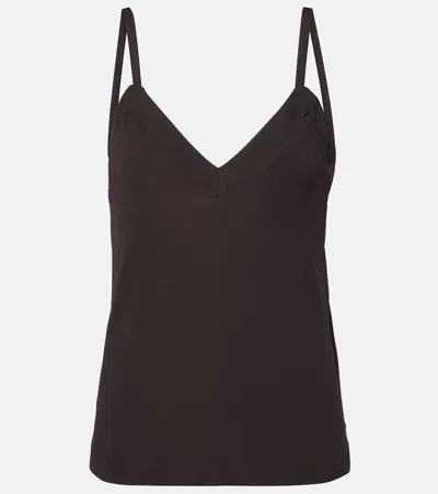 Jil Sander V-neck Blouse In Brown