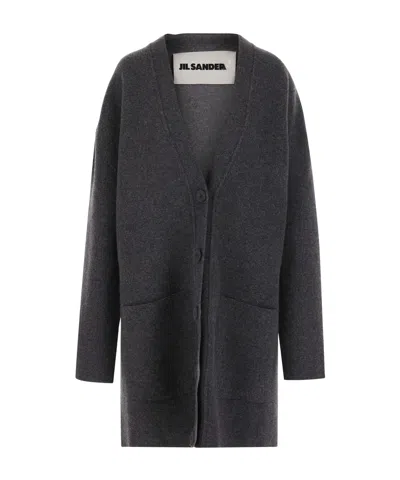 JIL SANDER JIL SANDER V-NECK BUTTON-UP CARDIGAN