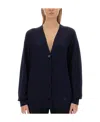 Jil Sander Wool Cardigan In Black