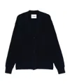 Jil Sander V Neck Cardigan Made From Wool In Blue