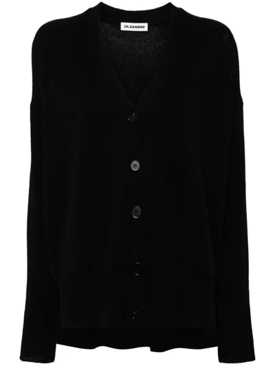 JIL SANDER V-NECK CASHMERE CARDIGAN