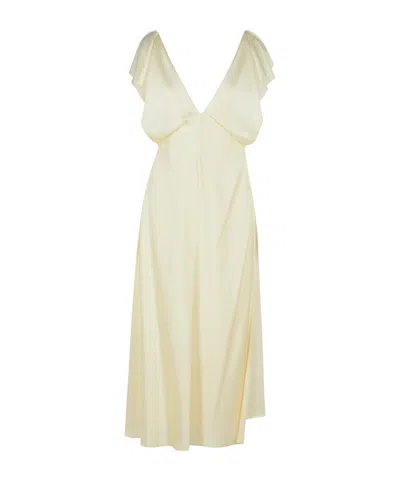 Jil Sander V-neck Dress In Nude