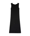 Jil Sander V-neck Knitted Midi Dress In Black