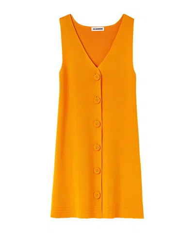 JIL SANDER JIL SANDER	SLEEVELSS KNITTED MINI DRESS