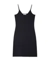 Jil Sander V-neck Slip Minidress In Black