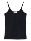 Jil Sander V-neck Spaghetti-strap Top In Black