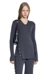 Jil Sander V-neck Wool Jumper In Gray