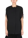 Jil Sander Elegant Wool Cape With Concealed Details