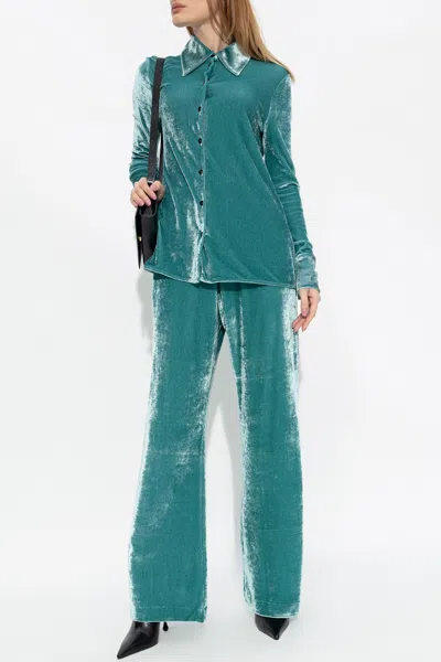 JIL SANDER JIL SANDER VELOUR TROUSERS