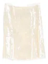 Jil Sander Velvet-finish Midi Skirt In Neutral