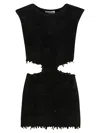 Jil Sander Velvet Knit Top In Black