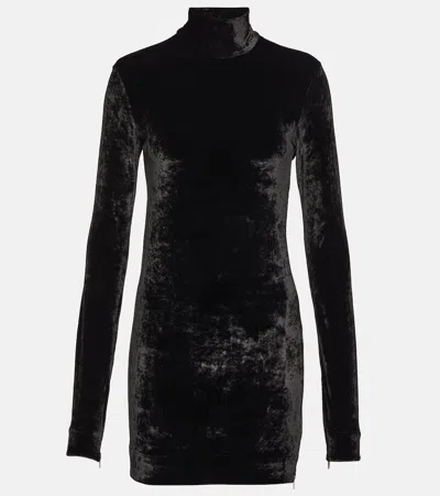 Jil Sander Velvet Top In Black