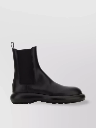 JIL SANDER VERSATILE BOOTS WITH ROUND TOE AND CHUNKY SOLE