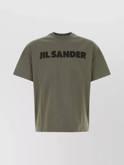Jil Sander Versatile Crew Neck T-shirt In Green