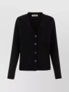 JIL SANDER VERSATILE KNITWEAR: V-NECK WOOL CARDIGAN