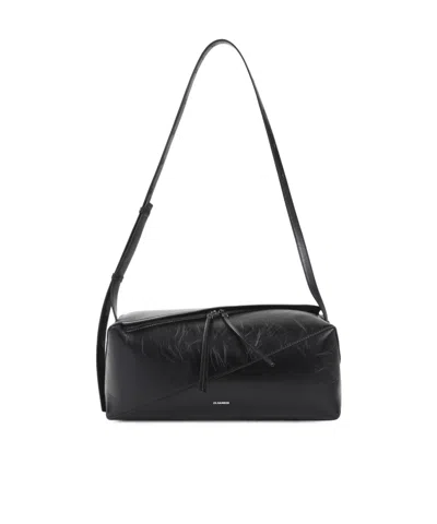 Jil Sander Vertigo Crossbody Bag In Black
