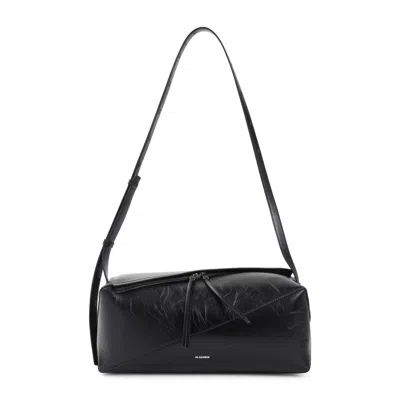 Jil Sander Vertigo Crossbody Bag Men In Black