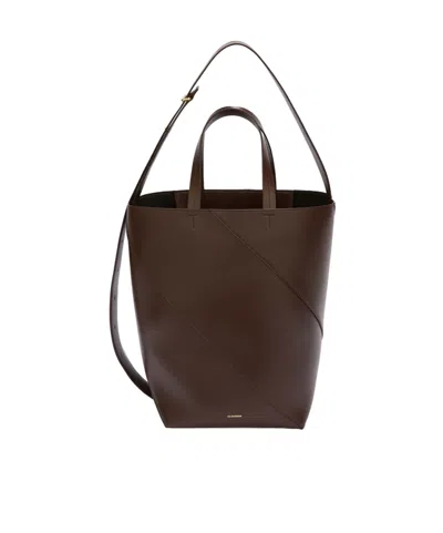 Jil Sander Vertigo Tote Medium In Green