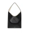 Jil Sander Leather Tote Bag In Black