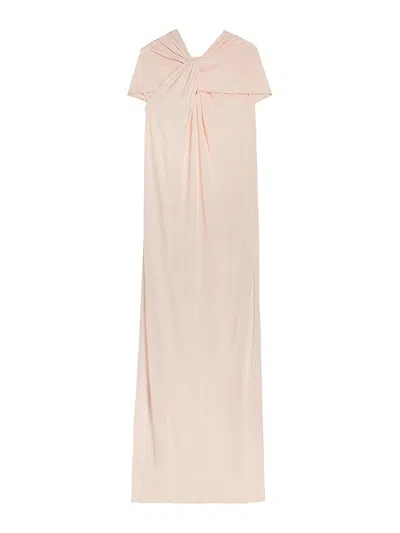 JIL SANDER VESTIDO MIDI - ROSADO CLARO
