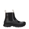 Jil Sander Stivaletti Vibram Uomo Pelle Nero