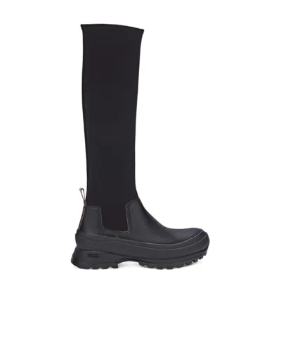 Jil Sander Vibram Soled Boots In Black