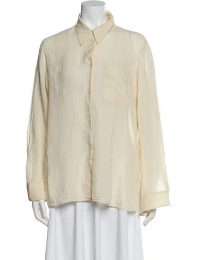 Pre-owned Jil Sander Vintage 1990's Blouse In Neutral