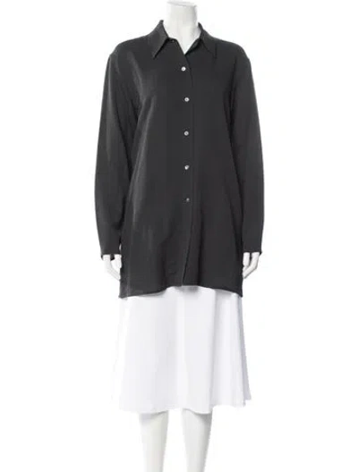 Pre-owned Jil Sander Vintage 1990's Button-up Top In Gray