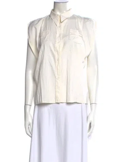 Pre-owned Jil Sander Vintage 1990's Button-up Top In Neutral