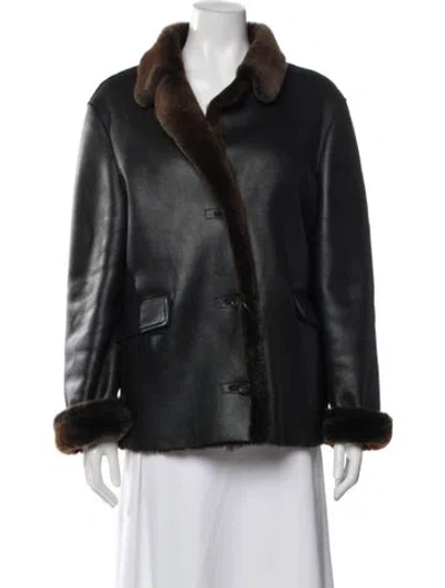Pre-owned Jil Sander Vintage 1990's Fur Jacket In Black