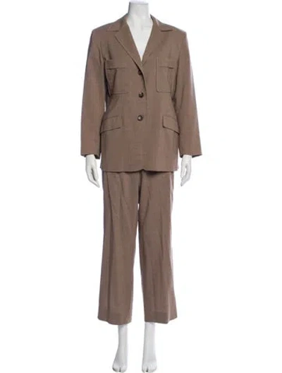 Pre-owned Jil Sander Vintage 1990's Pantsuit In Brown