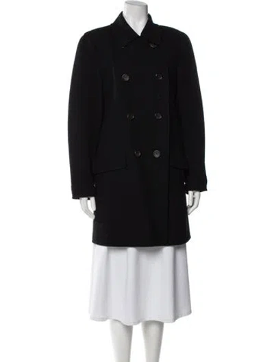 Pre-owned Jil Sander Vintage 1990's Peacoat In Black