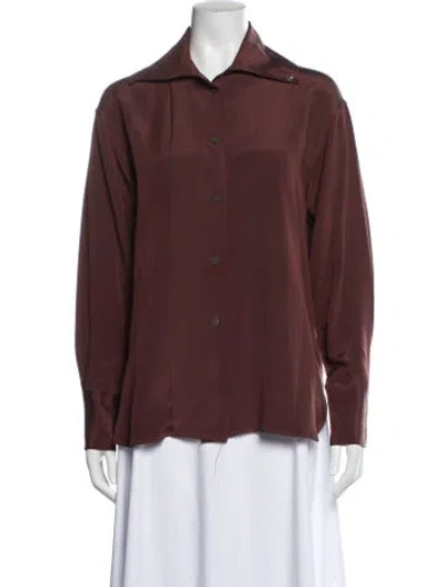 Pre-owned Jil Sander Vintage 1990's Top In Burgundy