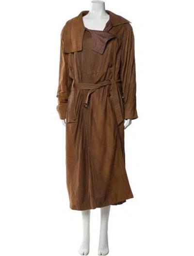 Pre-owned Jil Sander Vintage 1990's Trench Coat In Brown